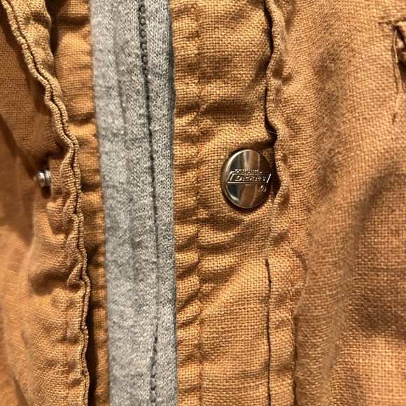 Dickies Men's Tan Hooded Shirt Jacket - Picture 4 of 6